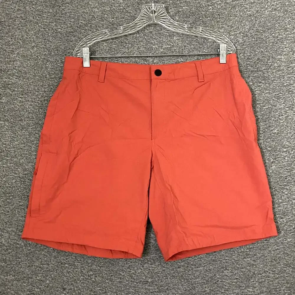 The North Face Men’s Size 36 Orange Nylon Zip Pocket Outdoors Hiking Trail Short
